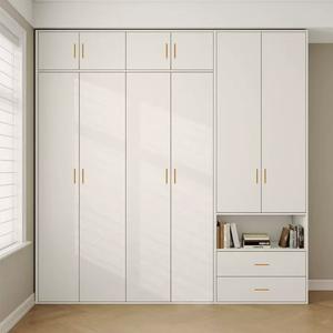 <span class=keywords><strong>Lit</strong></span> pliant <span class=keywords><strong>de</strong></span> haute qualité Kusimi, style moderne, en chêne blanc, rembourré en lin, avec espace <span class=keywords><strong>de</strong></span> rangement, <span class=keywords><strong>porte</strong></span> en MDF, gain <span class=keywords><strong>de</strong></span> place, pour chambre d'hôtel - Product Image 4