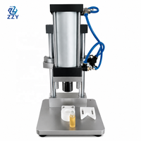 Máquina Tapadora Neumática para Tapones Internos de Botellas de PET con Rodillo, Botellas de Esmalte de Uñas, Botellas de Aceite Esencial y Envases de Perfume