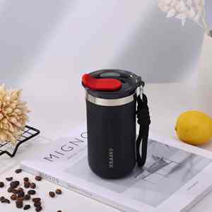 Double-walled Stainless Steel Vacuum Coffee <b>Mug</b> with Leak-Proof <b>Lid</b> Large Capacity & Portable Design - Product Image 3