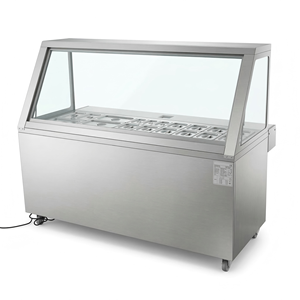 Table de préparation commerciale en acier inoxydable à 2 portes avec refroidissement par air pour salades, sandwichs et pizzas, réfrigérateur, vitrine en verre, protection anti-éclaboussures, 2 étagères - Product Image 4