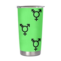Gobelet isotherme en acier inoxydable de 20 oz, thème gay (design israélien) personnalisé pour les voyages en voiture, les grillades à la plage
