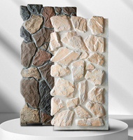 Panneau mural en PU imitation pierre 3D moderne de qualité supérieure pour intérieur et extérieur, texture naturelle originale de roche champignon classique pour applications en villa