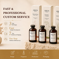 Ensemble diffuseur de parfum AIKUN, bougie parfumée, coffret cadeau de luxe pour la maison, logo personnalisé pour la décoration de la salle d'hôtel ou de spa, vente en gros