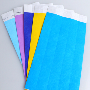 Pulsera promocional de papel de uso único de 25mm y <span class=keywords><strong>1</strong></span> pulgada de ancho, pulsera <span class=keywords><strong>Tyvek</strong></span> con logotipo personalizado para Bar, Club y eventos - Product Image 3