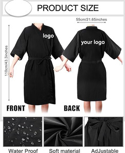 Mantelle <span class=keywords><strong>da</strong></span> Salone Personalizzate con Logo, Impermeabili in Poliestere per Spa, Parrucchieri, Trucco e Bellezza - Product Image 2