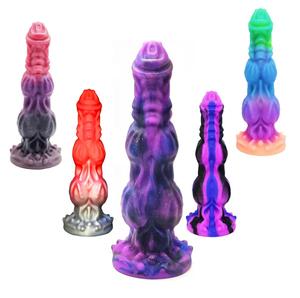 9,6 Zoll Großer Anal-Dildo, Monster-Tier-Dildo, Sexspielzeug für Hunde, Fantasy-Knoten-Dildo, Drachen-Pferde-Dildo mit starkem Saugnapf für Frauen - Product Image 1