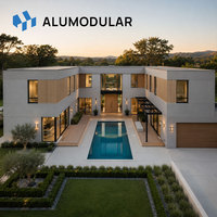 Chambres d'hôtel modulaires de luxe en aluminium et acier sur mesure, maisons préfabriquées pour appartements et salons, de haute qualité, clés en main, directement de l'usine