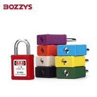 Cadenas de verrouillage en nylon à manille en acier BOZZYS 25MM avec clé principale pour la révision d'équipement industriel ou l'utilisation de porte