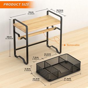 Portaetichette per Stampante Termica - Dispenser per Rotoli di Etichette con Cassetto - Supporto per Etichette di Spedizione per Rotoli e Etichette Pieghevoli - Product Image 2
