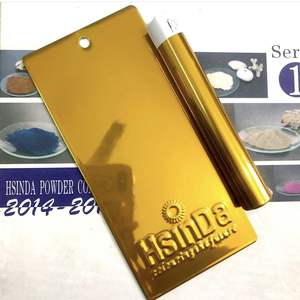 Peinture en poudre super miroir 24K Gold Hydro Chrome pour métal, aluminium et acier au carbone pour application par pulvérisation de meubles - Product Image 1