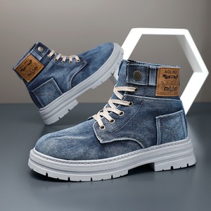Large-sized Breathable Denim Men's <strong>Boots</strong> Lightweight Outdoor Hiking Mountaineering Work <strong>Clothes</strong> Comfortable Durable <strong>Boots</strong> - Product Image 1