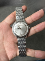 Montre mécanique automatique de luxe pour hommes, style hip-hop, avec cristal saphir, cadran classique argenté, boîtier en acier inoxydable
