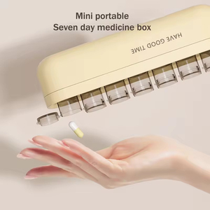 Boîte de rangement moderne transparente pour médicaments d'extérieur, en fer et plastique, avec un rangement en rotin, bacs de rangement alimentaire sécurisés - Product Image 6