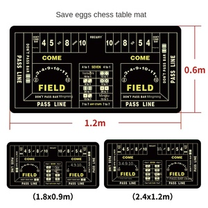 Nuovo aggiornamento personalizzato pieghevole ispessito antiscivolo tappetino da Poker con diverse dimensioni e colori per il Poker da tavolo giochi - Product Image 4