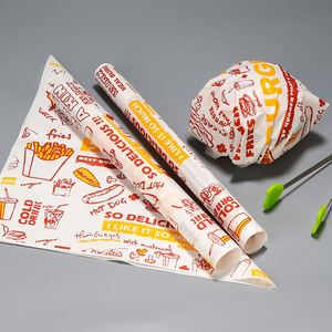 Lot de 200 feuilles de papier sulfurisé de 12 pouces, personnalisables avec logo, faible MOQ, pour paniers à sandwichs et pains, personnalisables - Product Image 4