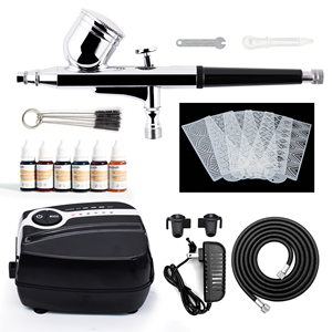 Ensemble économique d'aérographes carrés en plastique pour gâteaux, avec buses réglables et réutilisables, écologique, pour les boulangers professionnels soucieux de leur budget - Product Image 4