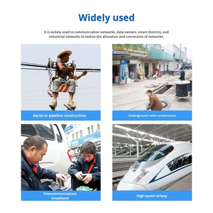 Câble à fibres optiques extérieur GYFXBY 4 cœurs avec membre FRP et cordon de traction pour FTTH - Product Image 6