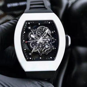 2026 Bestselling Tonneau RM055 Fully Automatic Mechanical Skeleton Black Ceramic <b>Rubber</b> Men's Casual Sports <b>Watch</b> - Product Image 5