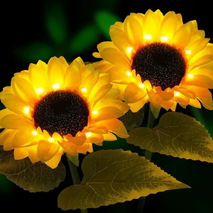 <span class=keywords><strong>Luces</strong></span> <span class=keywords><strong>Solares</strong></span> de Jardín con Forma de Girasol, <span class=keywords><strong>Luces</strong></span> <span class=keywords><strong>Solares</strong></span> Impermeables <span class=keywords><strong>para</strong></span> Exteriores, <span class=keywords><strong>para</strong></span> Jardín, <span class=keywords><strong>Patio</strong></span> Trasero, Camino, Terraza, Porche, Primavera - Product Image 5
