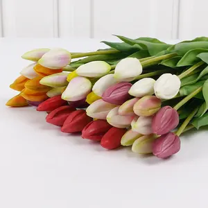 Weiße Tulpen künstliche Blume Einzels tamm Silla Tulpe weiß nach Hause dekorative Blumen künstliche Tulpen echte Berührung Blume