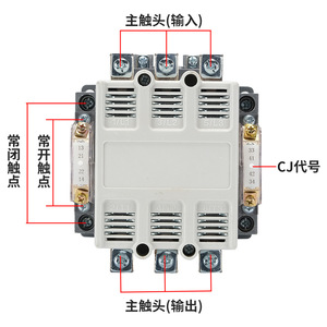 Contacteur AC Shanghai People CJ20 63A pour armoire de distribution électrique - Product Image 1