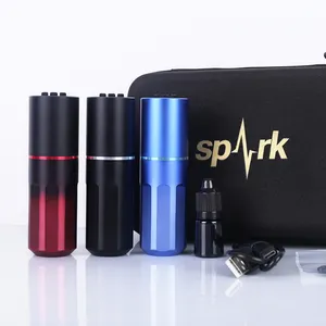 Spark поставщик, оптовая продажа, регулируемые 1520 мАч, татуировочные пистолеты, беспроводная Временная татуировочная машина