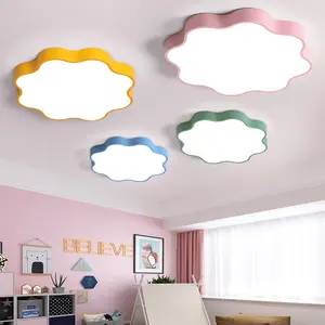 Flor Habitación DE LOS NIÑOS Lámpara de techo Colorido Creativo Niños y niñas Dormitorio Luz Kindergarten Niños LED Luz de techo