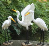 Customized Ip65 3d Egret Shape <b>Led</b> Garden <b>Light</b> Transparent Resin Fiberglass Material For Outdoor Wedding Lawn Festival - Product Image 1