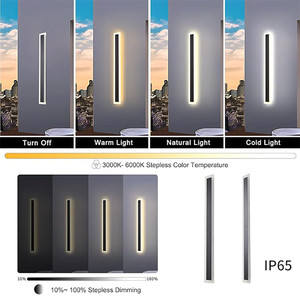 ไฟติดผนัง LED โซลาร์เซลล์ แบบเส้นตรง สไตล์โมเดิร์นมินิมอล กันน้ำ ใช้ได้ทั้งภายในและภายนอกอาคาร เหมาะสำหรับสวน ห้องนั่งเล่น ห้องนอน ข้างเตียง และทางเดิน - Product Image 4