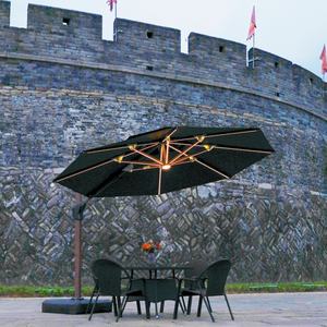 Sombrilla de Playa Moderna de Aluminio Impermeable con Inclinación Automática para Patio, Terraza, Balcón o Exteriores de Villas - Product Image 3