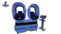 Cine de Realidad Virtual 9D con Silla Doble Tipo Huevo, Diseño Moderno para Interiores, Hogar, Centros Comerciales, Aeropuertos, Jardines Públicos y Salas de Juego