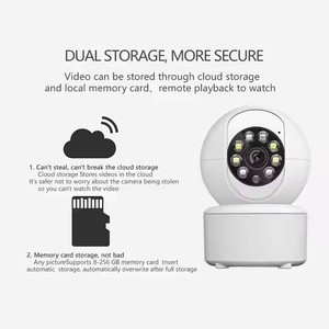 LOOSAFE ánh sáng kép bé màn hình trong nhà Wifi máy ảnh CCTV đầy đủ màu sắc PTZ giám sát 2MP <span class=keywords><strong>IP</strong></span> <span class=keywords><strong>Camera</strong></span> không dây an ninh nhà máy ảnh - Product Image 5
