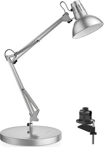 Adjustable Goose Neck Architect <b>Table</b> Lamp Swing Arm Desk Lamp with <b>Clamp</b>, Eye-Caring Reading Lamp for Nail Art and Salong - Product Image 5