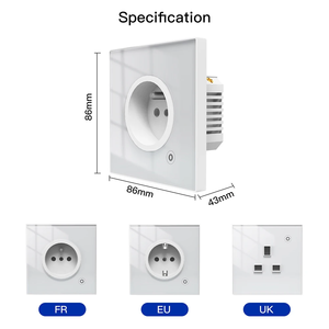 LangYeao WiFi Zigbee <strong>Smart</strong> <strong>Wall</strong> <strong>Socket</strong> UK Standard, 16A 3000W with Energy Monitoring Works with Tuya Alexa Google Home - Product Image 6