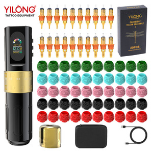 Kit de tatouage Yuanyun, machine sans fil avec cartouches d'encre et aiguilles, ensemble complet pour débutants - Product Image 3