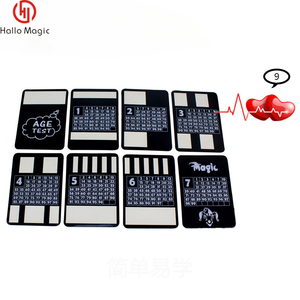 Age Perspective Card Tours <span class=keywords><strong>de</strong></span> <span class=keywords><strong>magie</strong></span> Prédire l'âge <span class=keywords><strong>de</strong></span> l'étranger Gimmick Marqué Close Up Props - Product Image 3