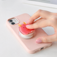 Support extensible personnalisé et poignée de téléphone mignonne en forme de dessin animé, support mobile universel pliable pour smartphones