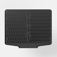 Tapis de séchage en silicone résistant à la chaleur pour évier de cuisine, plateau de drainage, dessous de plat
