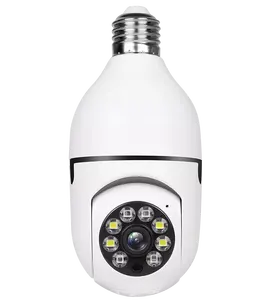 2023 ucuz fabrika fiyat gece görüş sistemi gözetim kamera CCTV 360 derece panoramik kablosuz güvenlik Wifi ampul kamera