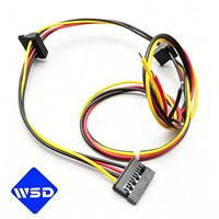 Juego de Cables de Alimentación Modulares para PC, Longitud OEM, PCIe SATA Molex 18AWG, Funda Trenzada UL, para Minería, GPU, Construcción de Ordenadores