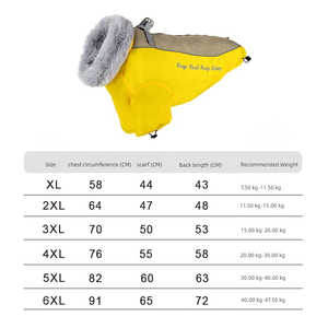 Joymay venta al por mayor chaquetas de lujo para perros invierno grueso terciopelo cachorro abrigo a prueba de viento impermeable ropa para mascotas para perros medianos a grandes - Product Image 5