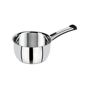 Cacerola cónica de acero inoxidable con base de inducción, base de grosor extra, mango ergonómico y tapa hermética, perfecta - Product Image 2