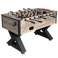 Table de baby-foot d'intérieur pour la famille et les bars, table de jeu de football de compétition pleine grandeur avec compteur de scores, pieds robustes en forme de X