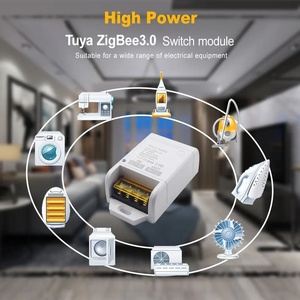 Zigbee 30A 6600W Interruptor inteligente de alta potencia Alexa Voice Tuya App <span class=keywords><strong>Control</strong></span> remoto Temporizador de plástico Compartir en familia Necesita Gateway Hub - Product Image 5
