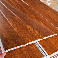 Panneau de plafond en PVC imitation bois 6-10 mm, grille de plafond pour la décoration intérieure d'hôtels et de cuisines, largeur 20/25/30 cm, ignifuge et imperméable