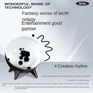 Lampe à rythme musical Ferrofluid, haut-parleurs de bureau à fluide magnétique, lampe d'affichage visuel, jouet magnétique liquide dansant, cadeau - Product Image 6