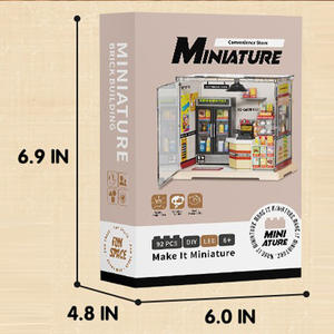 <span class=keywords><strong>Kit</strong></span> <span class=keywords><strong>de</strong></span> maison <span class=keywords><strong>de</strong></span> poupée miniature, thème <span class=keywords><strong>cuisine</strong></span>, pièce créative, mini plastique avec lumière, enfants, adolescents, adultes, 102 pièces - Product Image 6