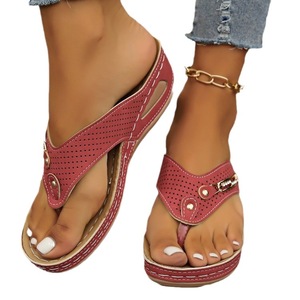 Sandalias de Plataforma para Mujer, Color Blanco Hueso, Verano, Impermeables, Punta Abierta, Talla 43 - Product Image 5