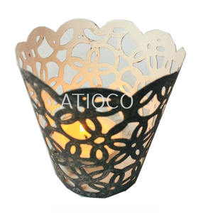 ที่ใส่เทียนทีไลท์ทำจากเหล็กแบบใหม่ที่ให้คำมั่นสัญญาสีชมพูดึงดูดใจสำหรับงานแต่งงาน - Product Image 3