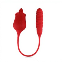 Vibrateur en silicone pour stimulation lingual, fonction retardateur d'éjaculation, étanche IPX6, rechargeable par USB pour femmes - Personnalisation OEM disponible